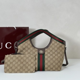 GUCCI 구찌 GG캔버스 질리오 토트백