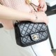 CHANEL 샤넬 쁘띠삭골든볼 클래식 9칼라 금장램스킨 18cm AS1786