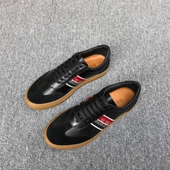 BALLY 발리 멘즈 플레인 카프레더 스니커즈 블랙